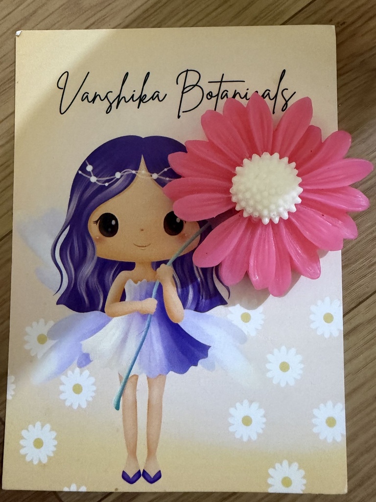 Flower card candle