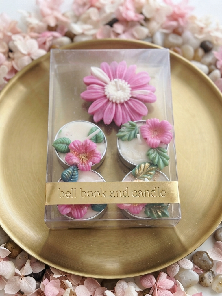 Hibiscus tea light candles