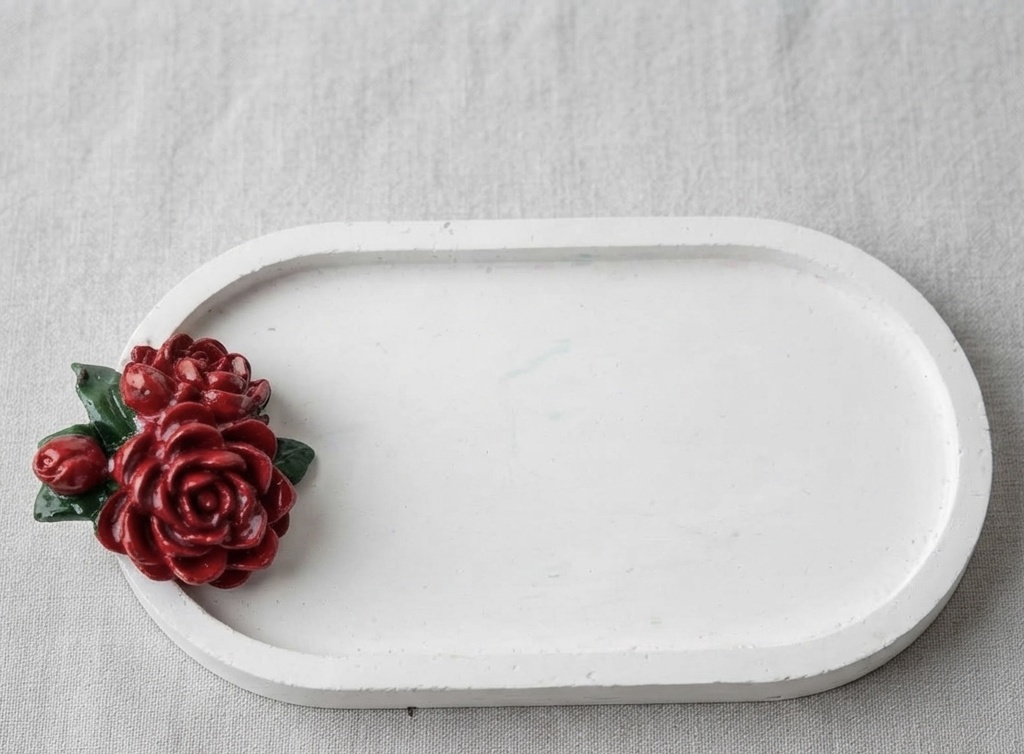 Handmade rose Trinket Tray